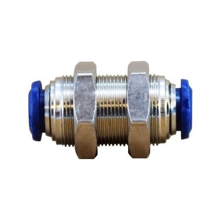 Tube Bulkhead Union, Union FittingConnector, 532 Nominal, PushIn End Style, 067 Hex, 290 P